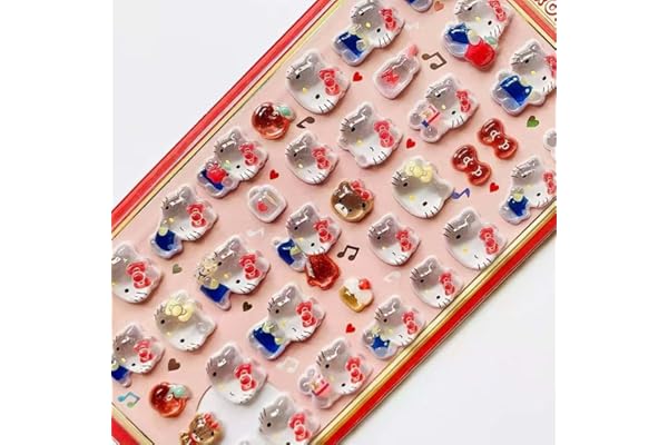 Winnges 3D立体シール可愛いデコレーション1枚セッ,携帯電話飾り用 DIY用 手帳用 貼り付け可能 手芸用品大容量 スマホケース 手帳 diy (b)