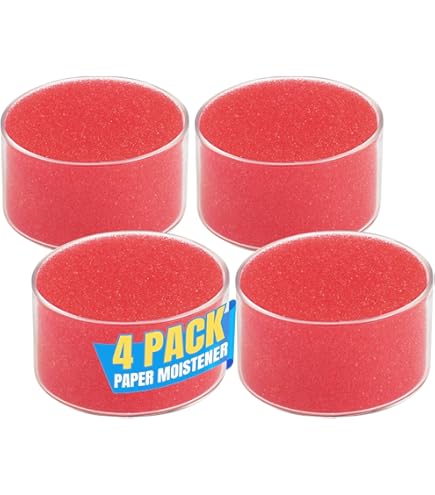 2 Pcs Finger Moistener, Colored Finger Sponge Damper Round Sponge Pad Finger Wet Sponge Finger Dampener Fingertip Water Moisteners Round Case Wetting Sponge Damper For Cashier Counting Cash Money - View #11