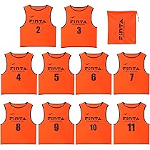 Amazon | [フィンタ] サッカー 大人用 ビブス 10枚セット