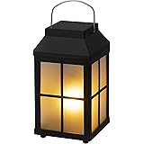 タカショー ソーラーライト 屋外 ゆらぎソーラーフレイムランタンライト ウェスタマットブラック ポリプロピレン LGS ゆれる光 LED 自動点灯 LGS-107