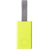 Qrio Smart Tag(キュリオスマートタグ) ライムイエロー 探し物発見機 忘れ物防止 スマホも探せる スマホカメラのシャッター機能付き Q-ST1 長さ46mm 幅26mm 厚さ8.5mm