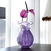 エジプトガラス　ガラス　花瓶　おしゃれ　希少　紫　ピンク　美品 エジプトガラス ガラス 花瓶 おしゃれ 希少 紫 ピンク 美品