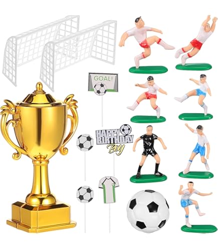 Amazon.co.jp: ケーキトッパー お誕生日 飾り サッカー 男の子 6