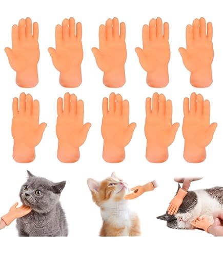 Amazon.co.jp: lyanny 猫のミニ手 猫の小さなゴムの手 猫の足用ミニ手