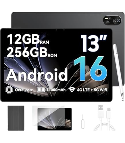 Amazon.co.jp: 【タブレットPC android15 12インチ 2K大画面 セット