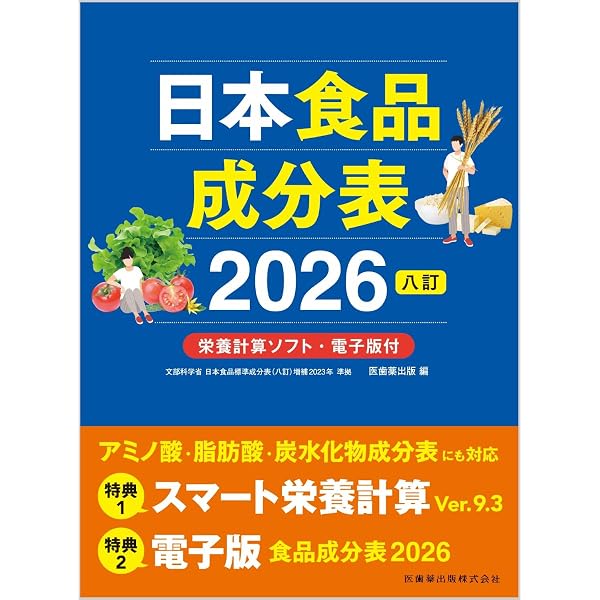 日本食品成分表2024 八訂 栄養計算ソフト・電子版付 | 医歯薬出版 |本
