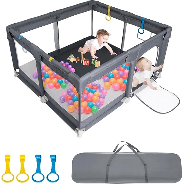 Amazon.co.jp: TUSTMO ベビーサークル メッシュ 四角 200cm