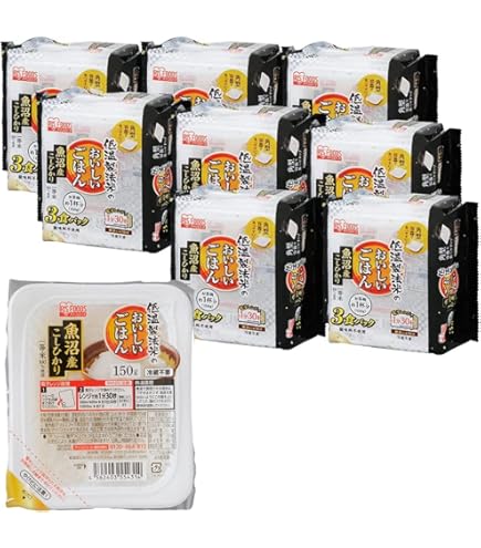 Amazon | 吉兆楽 雪蔵氷温熟成 南魚沼産こしひかりパックごはん 180g