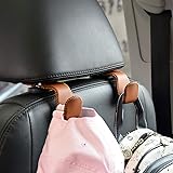 Car Hooks Universal Car Vehicle Back Seat Headrest Hanger Holder Hook Microfiber Leather & Stainless Steel for Bag Purse Clot