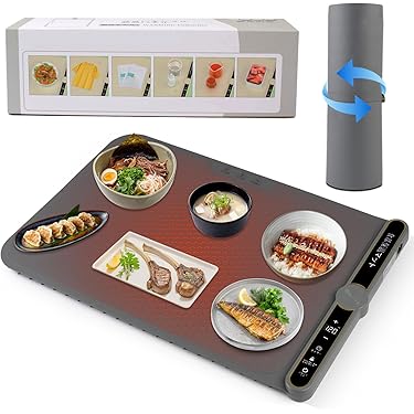 中古】【未使用】電気フードウォーマープレート、調節可能な温度