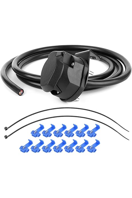 Amazon.co.jp: 13 ピン 12V メスソケットトレーラーコネクタ