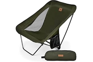 OUTBEAR【超軽量850g・あぐらで使える】 アウトドアチェア ローチェア グランドチェア あぐらチェア キャンプ [国内検査機関で耐荷重120kg試験済み]