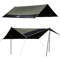 Amazon | FUTUREFOX スクエア タープ 4m×4m ポリエステル ブラック