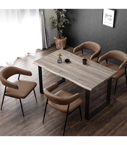 Amazon｜タンスのゲン ダイニングセット 5点 4人掛け 140cm ダイニング