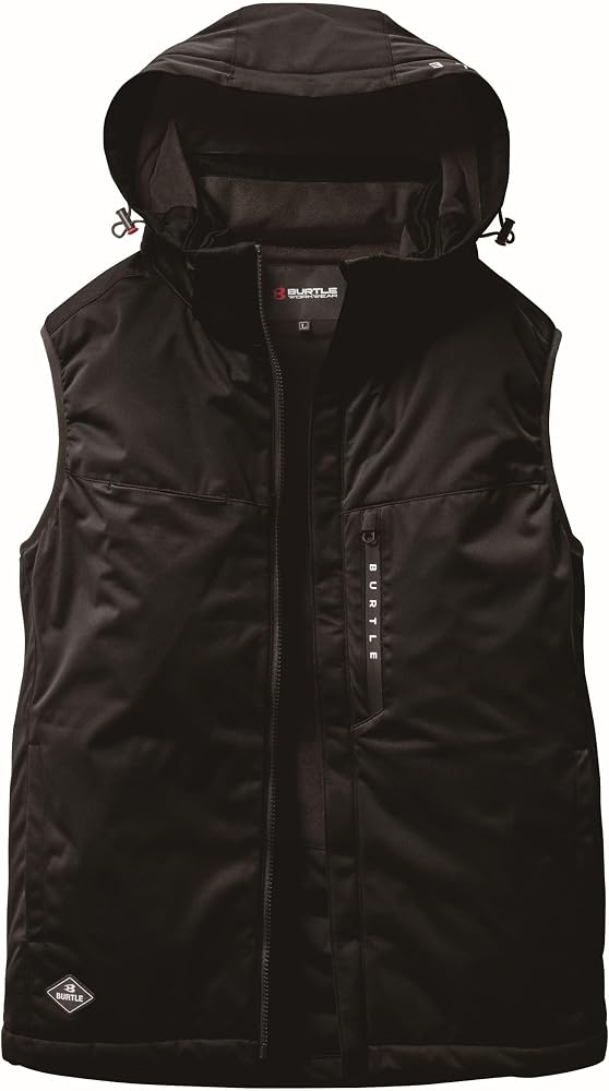 BURTLE バートル ストレッチフーディ防寒ベスト(ユニセックス) 秋冬用 ブラック 3264 35 L / 現場で使
