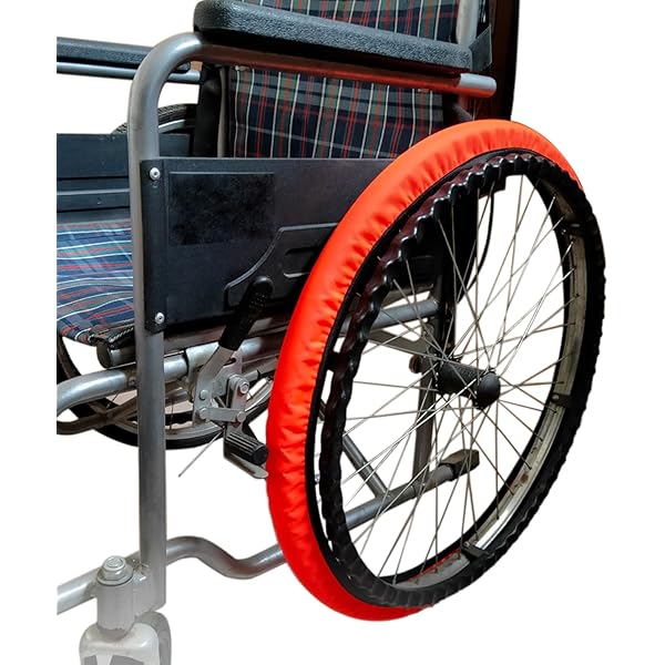Amazon | Bunnycool 車いすタイヤカバー 4個 車椅子用タイヤカバー 24