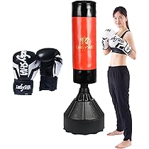 ラスト価格！サンドバッグ自立式 吸盤付き子供専用128cm (1つ限定）訳あり Amazon | サンドバッグ スタンド 自宅用 自立型 自宅 大人子供用
