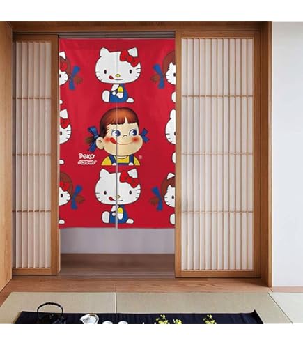 Amazon｜ペコちゃん ポコちゃん のれん 間仕切り 暖簾 カーテンロング