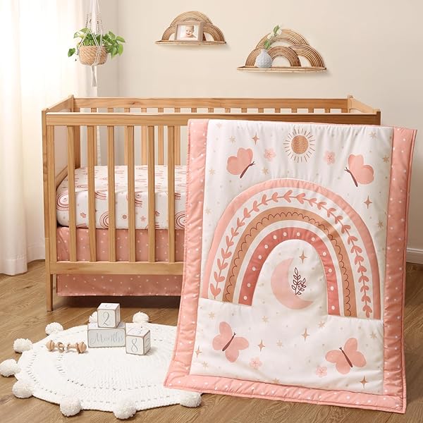 Pink Crib Bedding Sets The Peanutshell Piece Baby Crib Bedding