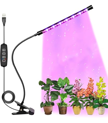 Amazon.co.jp: PAVIKE 植物育成ライト 15W LED植物育成灯 タイマー付き