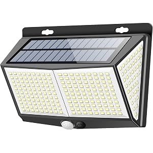 【最新版288LED】センサーライト ソーラーライト 3つ知能モード Focondot 4面発光 人感センサー 屋外照明…