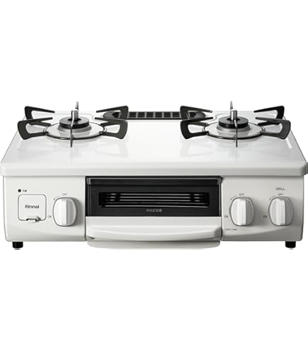 Rinnai - 23281 2口 都市ガスコンロ 水無し片面焼グリル付 Rinnai KG67P 0-4951309313253.jpg?fitin=357:357
