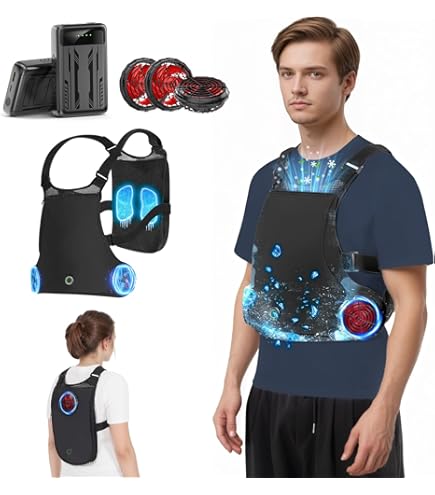 Amazon.co.jp: [KLIFE] ペルチェ ベスト 空調ファン付き バッテリー