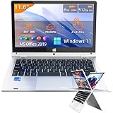 パソコン ノート office付き windows11 11.6インチ 360度画面回転により/タッチパネル対応 Celeron N4020 最大2.8 GHz メモリ6GB SSD 512GB MS Office 2019搭載 Laptop SSD
