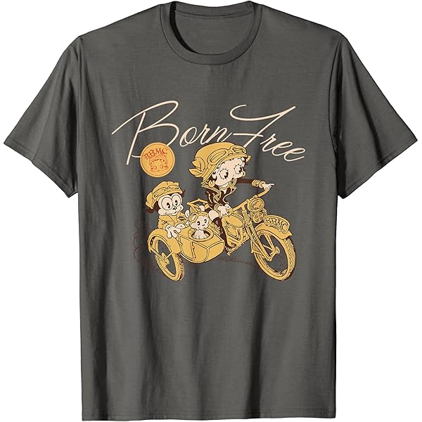 Amazon | Betty Boop バイカー ベティ Tシャツ | Tシャツ・カットソー 通販
