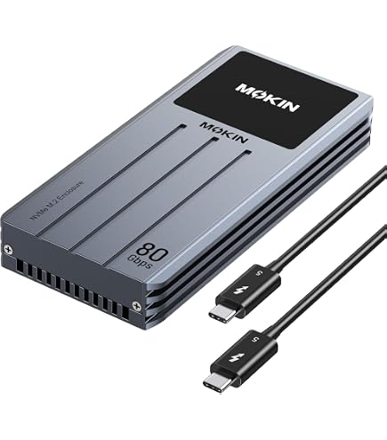 ACASIS 80Gbps M.2 NVMe SSD Enclosure, with Cooling Fan, 80Gbps