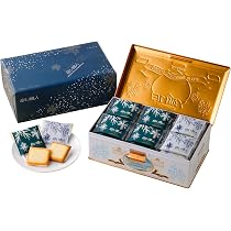 Amazon | ISHIYA 白い恋人（ホワイト&ブラック）54枚缶入 | 石屋製菓 