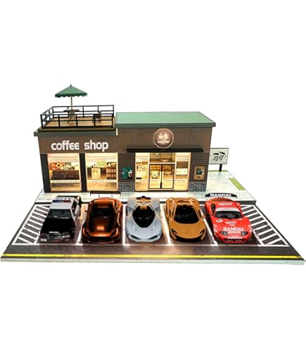 Amazon.co.jp: 1/64 ジオラマガレージ、ガレージ、モデルカー用