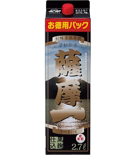 Amazon.co.jp: 若松酒造 薩摩一 25度 4000ml : 食品・飲料・お酒