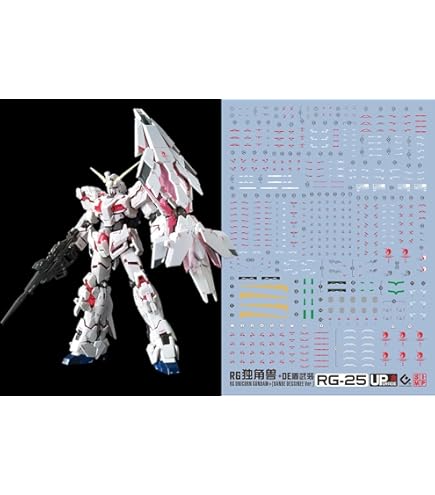 Amazon | RG ユニコーンガンダム用蛍光水転写式デカール | デカール 通販
