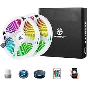 WenTop LEDテープライトスーツ 5050 RGB 10m 300連 30leds/m 両面テープ 正面発光 非防…