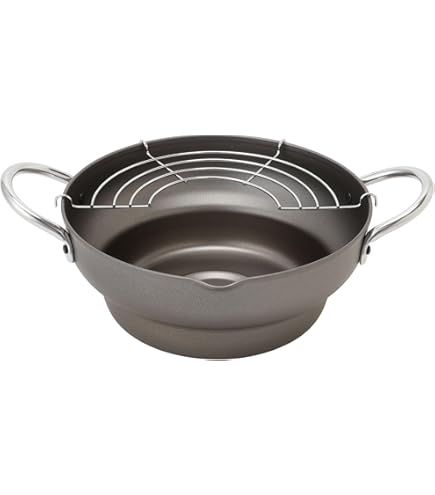 Amazon｜丸山 段付き 天ぷら鍋 20cm（ 油切り網 付 ） IH対応