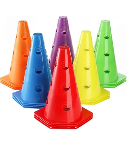 Landical 12 Pcs Weighted Slalom Pole Rubber Bases For Soccer - View #6