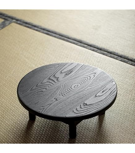 Amazon｜卓袱台 60cm 木製 漆器 ちゃぶ台 丸テーブル 座卓 折りたたみ