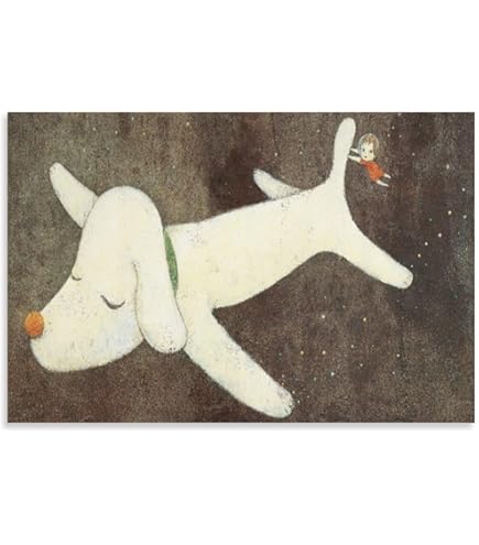 Amazon.co.jp: 奈良美智 ポスター [勉強中(特別額装版)] : 吉本 奈良