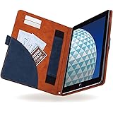 エレコム iPad Air 10.5 (2019)、iPad Pro 10.5 (2017) ケース ソフトレザーカバー フリーアングル ツートン ネイビー×ブラウン TB-A19MPLFDTNV