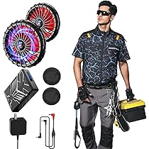 Amazon.co.jp: 空調マン 50V超高出力 空調作業服 夏用 ファン