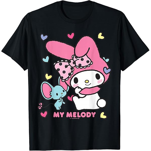 Amazon | マイメロディ キャンディ ライトカラー Tシャツ | Tシャツ