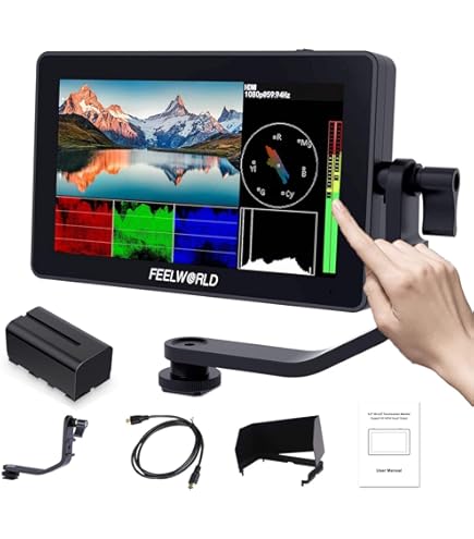 Amazon | FEELWORLD LUT5 5.5インチHDR/3D LUTカメラモニター1920x1080