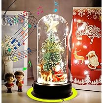 クリスマスツリーピアノオルゴールLEDライト付き Amazon.co.jp: クリスマスツリー ガラスドーム オルゴール 音楽
