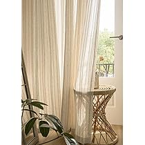 リネンカーテンナチュラルuvカット【幅135×丈175】