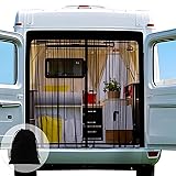 ZATOOTO 防虫ネット 車用 マグネット式 車中泊 虫除け リアゲート 網戸 メッシュカーテン 楽らくマグネット 遮光 バックドア専用 虫除け 換気 メッシュ 通気性よし 目隠し 160cm*160cm カー用品 1枚入り ブラック CT120-M