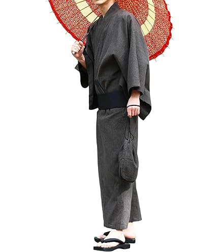 Amazon.co.jp: R KIKUCHI 浴衣 メンズ 2L 3セット 帯 下駄 27.5