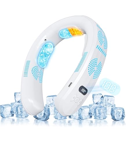 【完動品】RANVOO ネッククーラー AICE3 FG7 ホワイト Amazon | RANVOO ネッククーラー 首掛け扇風機 スマートクーラー