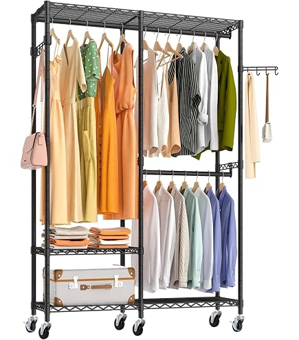 Amazon｜洗えるカバー付き 回転ハンガーラック(直径102cm) DH-9000