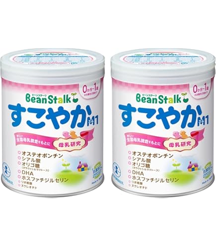 Amazon.co.jp: ビーンスターク【セット品】すこやかM1 粉ミルク 小缶 0